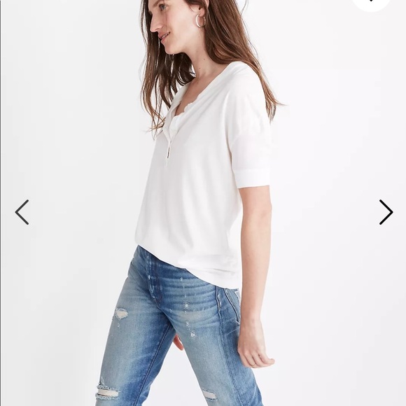 Madewell Rivet & Thread Henley Tee - Picture 4 of 8